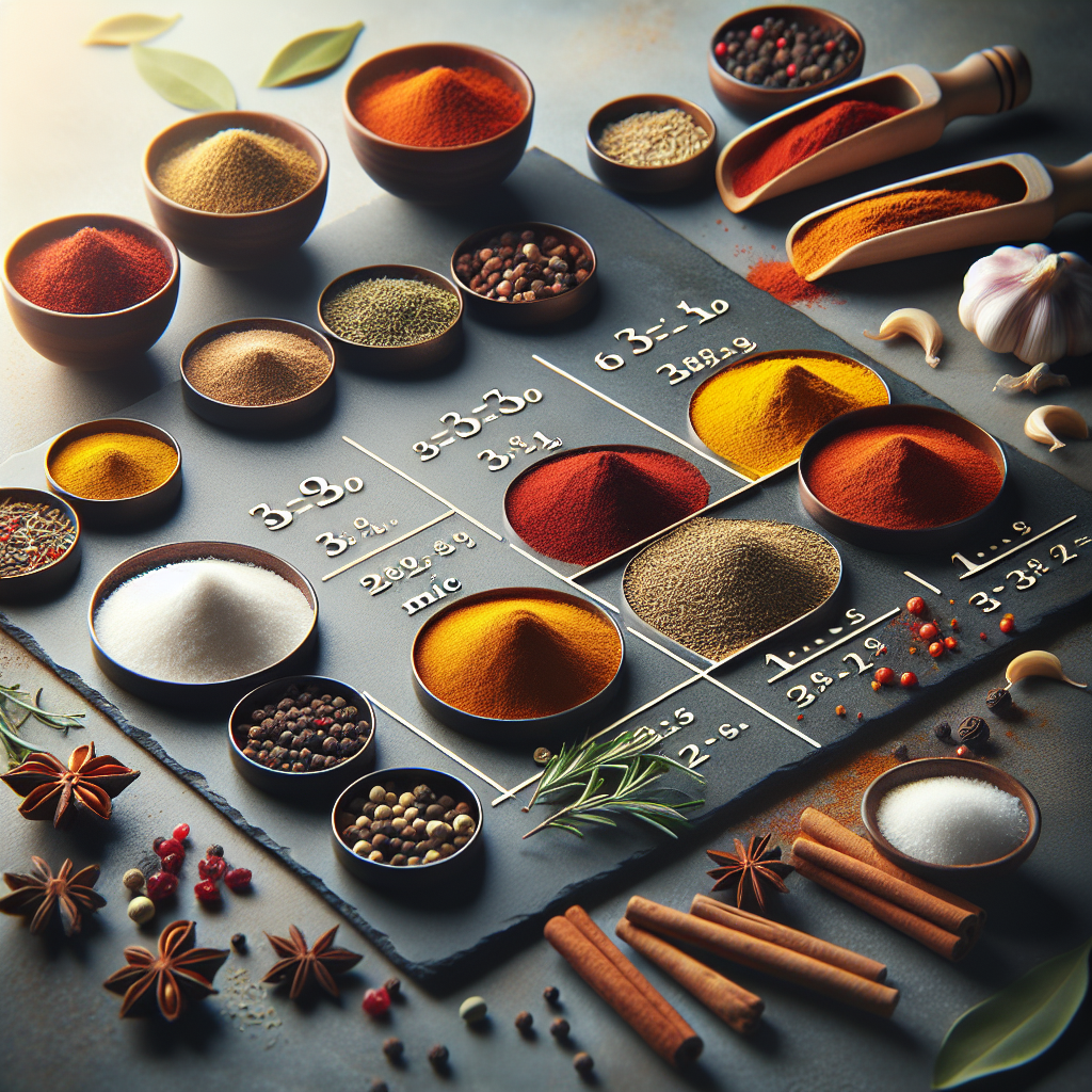 spice mix ratios